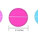 Outus Paper Round Garland, 2 Packs, 4 Meters, Assorted Colors, Circle Dots, Hanging Decorations for Birthday Party, Wedding