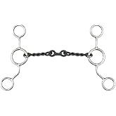 Showman Stainless Steel Junior Cow Horse Snaffle Bit w/ 6" Cheeks