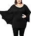 Chuanqi Halloween Shirt Women's Plus Size Long Sleeves Batwing Tops Scoop Neck Fall T Shirts