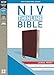 NIV, Thinline Bible, Large Print, Bonded Leather, Burgundy, Red Letter, Thumb Indexed, Comfort Print