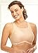 Full Figure Plus Size No-Bounce Camisole Sports Bra Wirefree #1066 Café