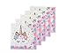 Unicorn Party Supplies Set - Plates, Cups, Napkins, Tableware, Bunting Banner, Table Cover kit - Set of 16 -Cute, Magical, Fantasy decorations for Girls and 1st Birthday by My Greca Party Favors