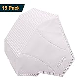 Muryobao Military Grade N99 Respirator Mask Anti Pollution Mask with Valve Replacement Filter 15 Pack