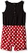 Disney Baby Girls' Minnie Mouse Knit Romper with 3D Bow