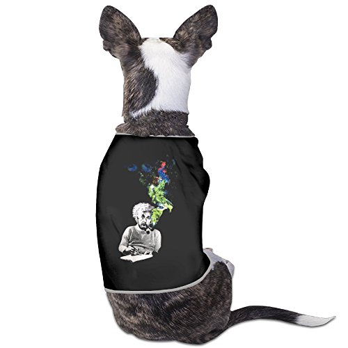 Albert Einstein Smoking Colors Funny Dog Shirt