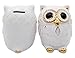 iefoah Owl Girls Piggy Bank Cute Owl Shape Gifts Ceramic Coin Banks White Can Owls Christmas Birthday Gift for Adults Kids Children Baby Home Bedroom Nursery Decorative Oranment