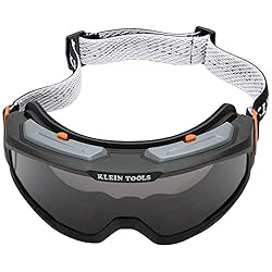 Klein Tools 60480 Safety Goggles, Tinted Gray Lens
