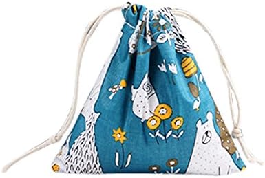 Miss Fortan Cartoon Printing Line Drawstring Backpack School Swim Gym PE Rucksack Outdoor Sports Shoulder Bags