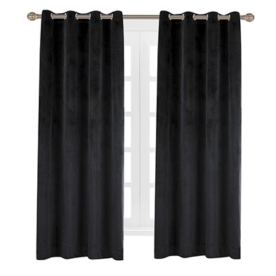 Cherry home Cherry Home Luxury Velvet Blackout Curtains
