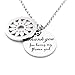 N.egret Thank You My Flower Girl Dad Girl Jewelry Mom &Daughter Necklace Pendant for Girl Teen