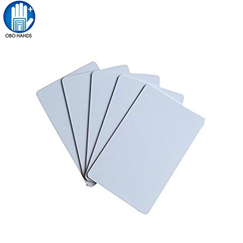 OBO HANDS RFID 125KHZ Em4305 White Cards Writable Rewrite Cards (50)