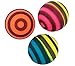 Kidsco Striped Bouncing Balls - Pack of 24 – Assorted Neon Colored Stripe Designs High Bouncing Balls – for Kids Great Party Favors, Bag Stuffers, Fun, Toy, Gift, Prize