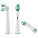 Electric Toothbrush Replacement Heads Compatible With Braun Oral-b Pro 500 1000 1500 3000 5000 6000 8000 9000 Vitality, Triumph & More (25A-8-pro)