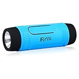 Bluetooth Speaker,Realwe Portable Outdoor/Indoor LED Flashlight Powerful Bass Wireless Bluetooth Speaker with 4000mAh Emergency Powerbank and compatible all Bluetooth Devices