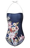 MiYang Women's Vintage Printing One-piece Swimsuit Bathing Swimwear