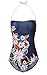 MiYang Women's Vintage Printing One-piece Swimsuit Bathing Swimwear