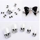 Aokdischarm10pcs 3d Batterfly Bowknot Bow Tie Rhinestone Nail Art Decoration
