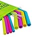 Evalasting Silicone Drinking Straws Reusable Set: 4 Regular Slim + 4 Wide 10.5