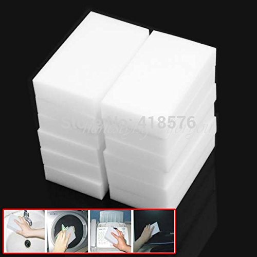 10pcs Multi-function Magic Melamine Sponge Eraser Cleaner Cleaning Sponges Kitchen Bathroom 100x60x20mm