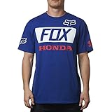 Fox Racing Mens Honda Basic Standard Short-Sleeve Shirt X-Large Blue