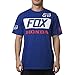 Fox Racing Mens Honda Basic Standard Short-Sleeve Shirt X-Large Blue