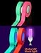 SCIONE Glow in The Dark Tape 6pack Colored Masking Tape (6 Colors) 33ft Glow in The Dark Party Supplies Light up Party Favors UV Blacklight Reactive Kids Craft Set Fluorescent Cloth Tape Assorted