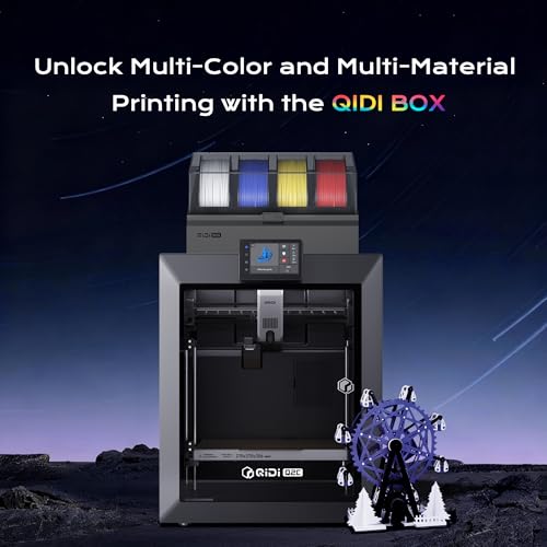 QIDI Q2C Combo 3D Printer, Enclosed FDM, New Generation Leveling Sensor Full Auto Leveling, 600mm/s High Speed, 270x270x256mm Build Volume, 370℃ Bimetal Hotend Unlock PPS-CF, from Beginner to Expert