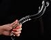 Crystal Glass Pleasure Wand Dildo Penis - AKStore - Smooth Glider Curved Glass,Clear