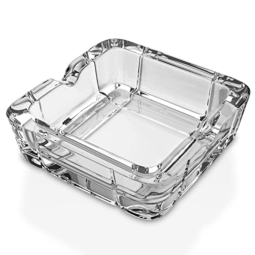 ZKKD Ashtray, Glass Ashtray Home Ashtrays for Cigarettes, Outdoor