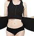 Women Sauna Suit Vest Waist Trainer Sweat Band and Vest Combined Waist Trimmer Vest with Adjustable Waist Trimmer Belt Shapewear for Women