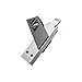 iPhone Flash Drive USB 3.0 64GB, RAVPower iPad External Memory Stick Expansion with MFi Extended Lightning Connector, Rotatable Cover, Instant Backup, and Direct File Saving for iOS Windows Mac