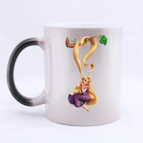 Cartoon Tangled Pretty Girl Rapunzel Customized Design Morphing Mug Coffee Mug Creative Milk Mug Personalized Tea Cup 11OZ
