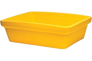 GENESEE SCIENTIFIC Large Yellow Ice Pan – 9 Liter Ice Holder - Stackable, Lightweight, Leak-Proof Ice Container - Frozen Sample Containers w/EVA Material to Withstand Dry Ice, Liquid Nitrogen, & Chemical Solvents