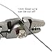Fishing Crimping Pliers Heavy Duty Stainless Steel Wire Rope Crimping Tool Fishing Tackle Pliers Built-in Wire Cutters Crimp Sleeves, 4 Crmping Size