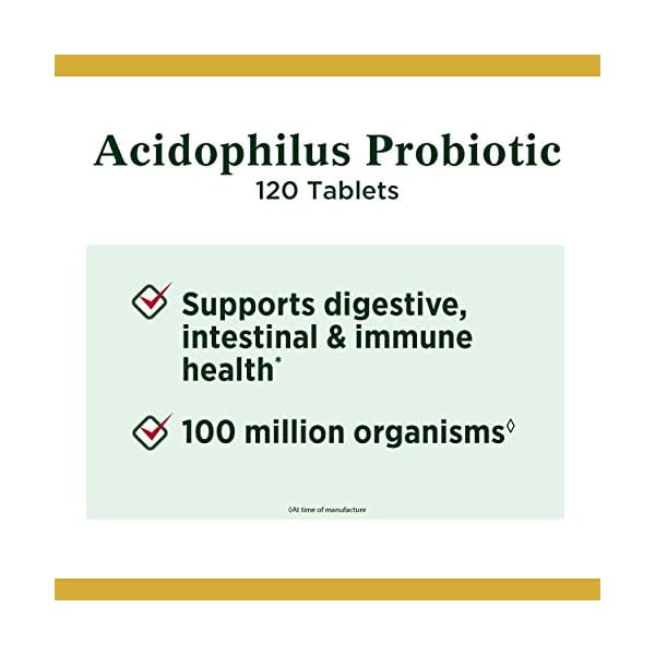 Nature’s Bounty Acidophilus Probiotic, Daily Probiotic Supplement