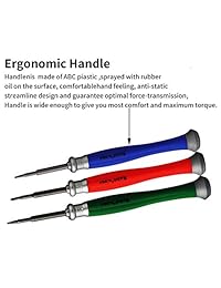 Kaisi 5pcs MacBook Repair Tool Kit Precision P5 Pentalobe Screwdriver, T5 Torx and PH000 Phillips Screwdriver with Ultra-Thin Steel and Nylon Spudgers for MacBook Pro & MacBook Air with Retina Display