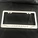 Polish Chrome Laser Engraved Jaguar Stainless Steel USA License Plate Frame With Engraved Steel Logo Screw Cap Combo 12.25