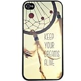 S9Y New Keep Your Dreams Alive Quote Plastic Hard Case Cover Back Skin For Apple iPhone 4 4G 4S (leo9)