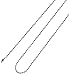 FUNRUN JEWELRY 10PCS 2MM Stainless Steel Ball Chain Necklace for Men Women Bead Chain 20 Inches