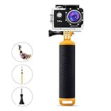 Floating Hand Grip for GoPro Hero5 4 Session/hero4/3+/3/2/1 and other Action Camera - EREACH Handle Grip & Handle Free Mount Accessories Kit & Water Sport Pole for Sport Camera