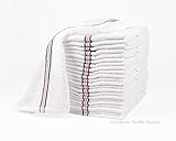 Linteum Textile (24-Pack, 16x19 in) Cotton Bar Towels SUPER MOPS Kitchen Towels, Strong & Durable