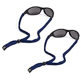 Chums Cotton Eyeglass and Sunglass Retainer / Strap, Navy (2 Pack)