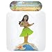 Solar Powered Dancing Hula Girl - Green Skirt, Pink Top by Greenbrier