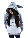 Sorrica Cartoon Anime Totoro Casual Hoody Sweatshirt for Teens (S, Grey)