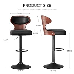 Nalupatio Bar Stools Set of 4 Seat Adjustable
