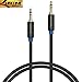 SABRENT 10 Feet 3.5mm Gold Plated Premium Auxiliary Male to Male AUX Cable [Step Down Design] Compatible with Phones, Tablets, PCs, Speakers, and More (CB-AUX3)