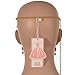 ZYZF Belly Dance Tribal Egyptian Halloween Costume Headwear Coins Face Mask Veil Tribal Bedouin Burka Burqa Metal Head Chain (Gold)