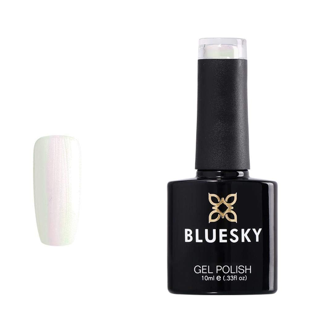 Bluesky Gel Nail Polish, Moonlight and Roses 80528, White, Long Lasting, Chip Resistant, 10 ml (Requires Drying Under UV LED Lamp)