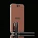 HTC One A9 Anti-Shocked Mirror Affected Case, iKNOWTECH Luxury Mirror Back Cover with Metal Aluminum Cases For HTC One A9 (Rosy Gold)