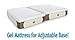 DynastyMattress Essential 10 Inch Split King Size Cool Gel Memory Foam Mattress Bed Medium Firm
